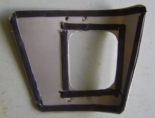 Underside of Fabricated Adapter Plate with Sealing Compound