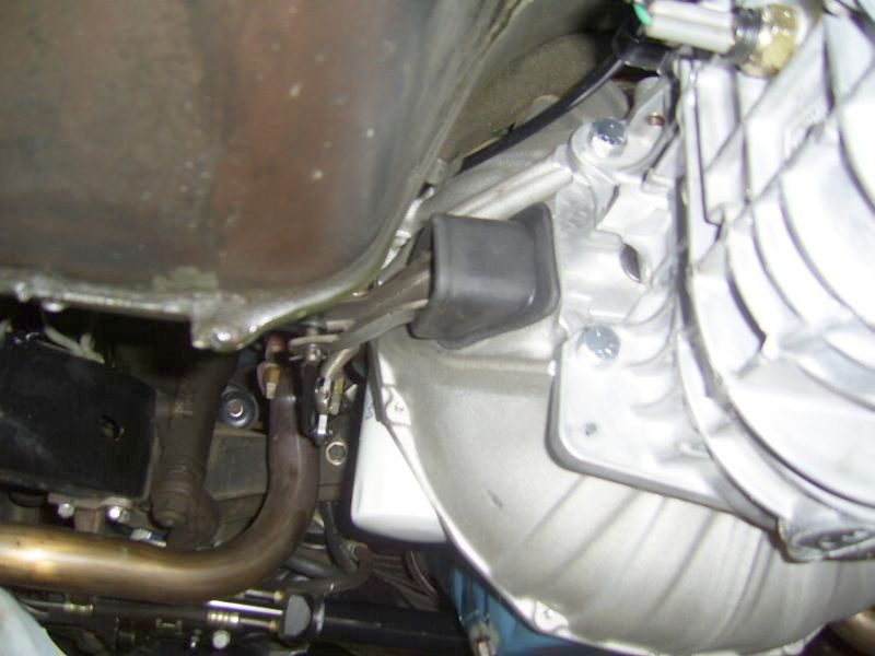 Left Side View of TKO 500 Installed in a C3 Corvette